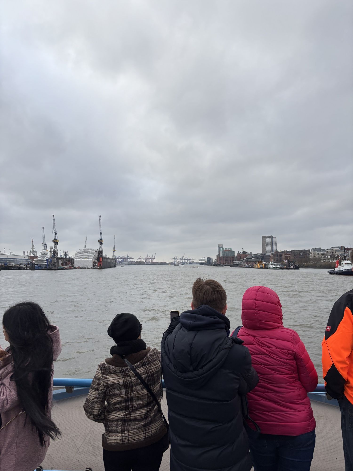 First HVV ferry trip after returning to Hamburg